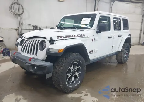 2021 Jeep Wrangler Unlimited Rubicon 4X4 из США, поврежденный, VIN 1C4HJXFG1MW530820